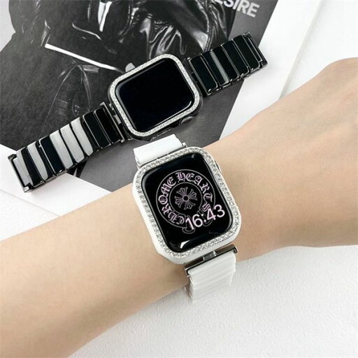 apple watch バンド apple watch ケース付き フレーム保護 高級感 44mm 40mm 38mm 42mm 41mm 45mm series7 6 5 4 3 2 1 SE セラミック アップルウォッチ バンド 交換バンド apple watch バンド apple watch ケース付き フレーム保護 高級感 44mm 40mm 38mm 42mm 41mm 45mm series7 6 5 4 3 2 1 SE セラミック アップルウォッチ バンド 交換バンド