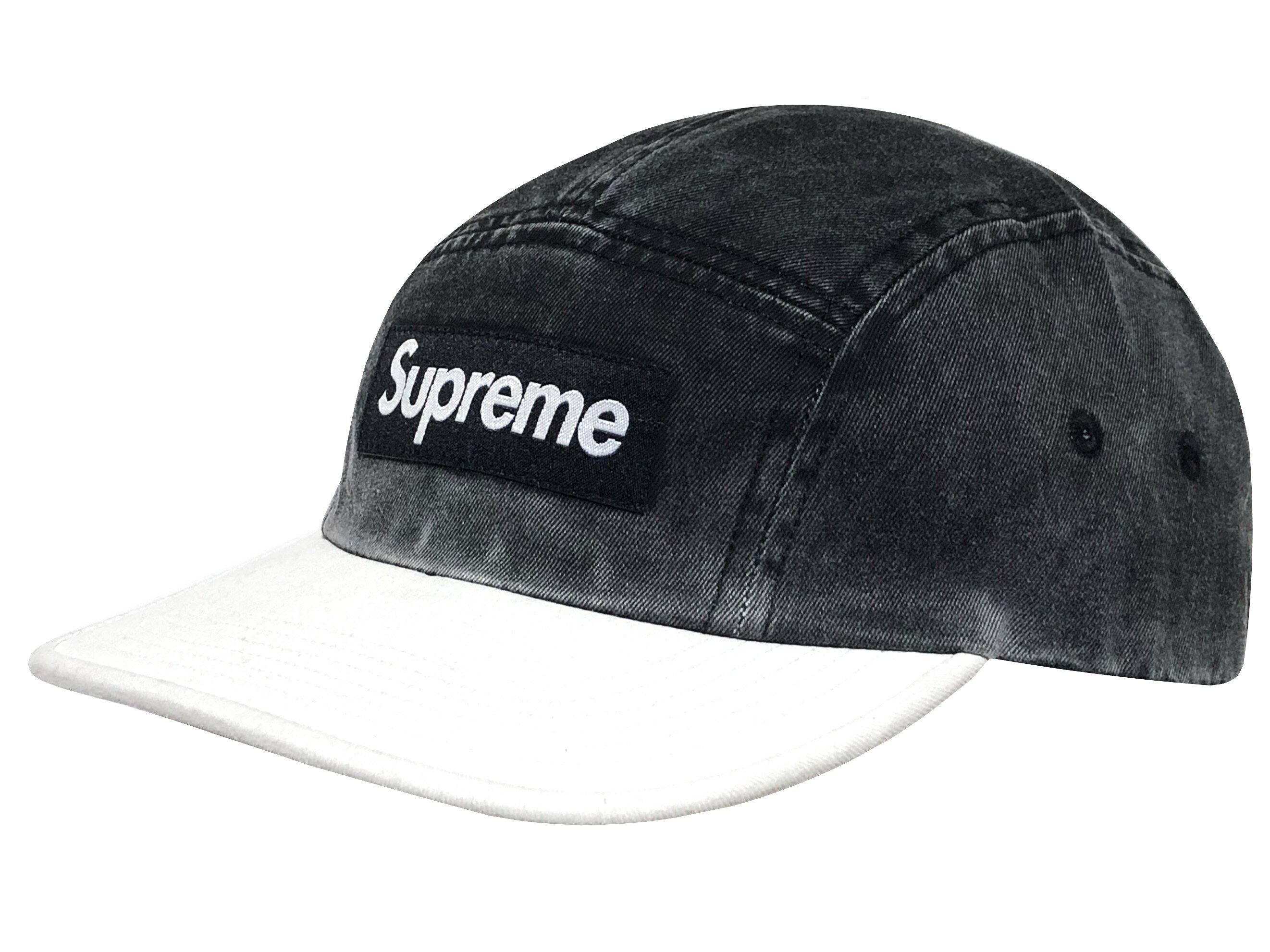 シュプリーム SUPREME シュプリーム キャップ 24SS 新品 黒 Pigment 2-Tone Camp Cap ピグメント ツートーン キャンプキャップ ボックスロゴ BLACK