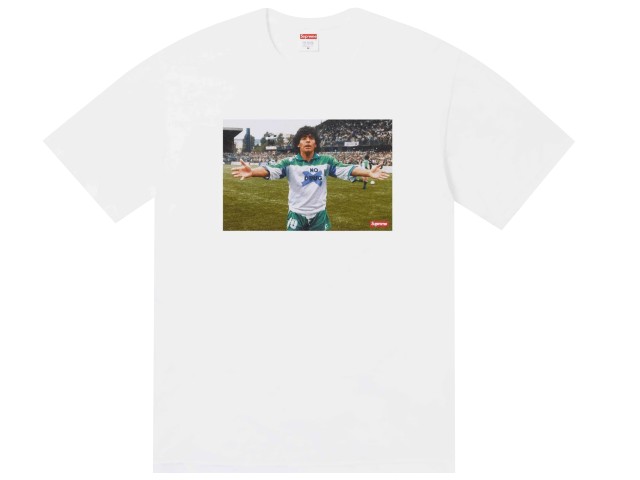 SUPREME シュプリーム トップス 24SS 新品 白 Maradona Tee マラドーナ Tシャツ WHITE フォトT