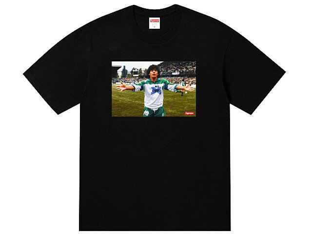 シュプリーム SUPREME シュプリーム Tシャツ トップス 24SS 新品 黒 Maradona Tee マラドーナ BLACK フォトT