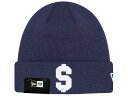 ニューエラ コラボ SUPREME シュプリーム 24SS 紺 New Era Beanie NAVY ニット帽 ドル ロゴ ビーニー ネイビ―