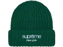 SUPREME シュプリーム ニット帽 24AW 新品 グリーン Classic Logo Chunky Ribbed Beanie クラシック ロゴ チャンキーリブド ビーニー 折り返し DARK GREEN 24FW(4)