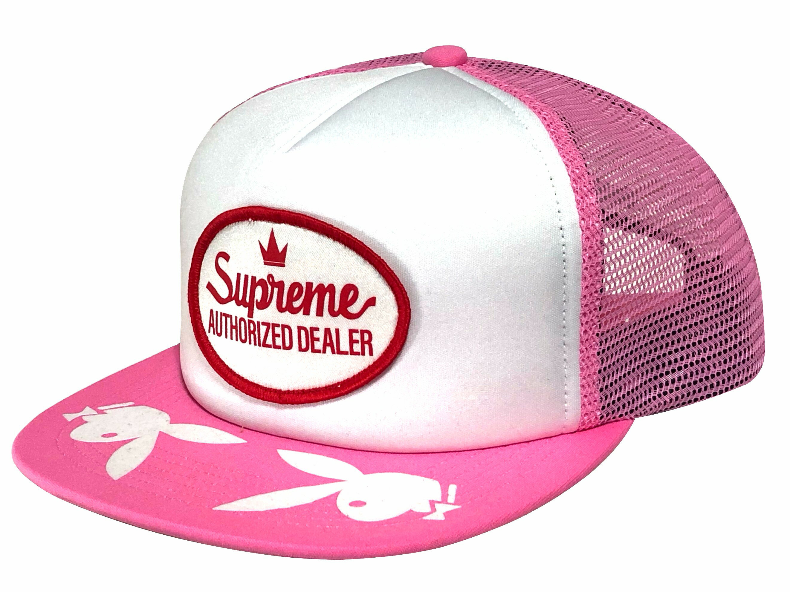 Rakuten - SUPREME シュプリーム 26SS 新品 ピンク Playboy Mesh Back 5-Panel cap PINK プレイボーイ メッシュ バック 5パネル キャップ スナップバック ラビット