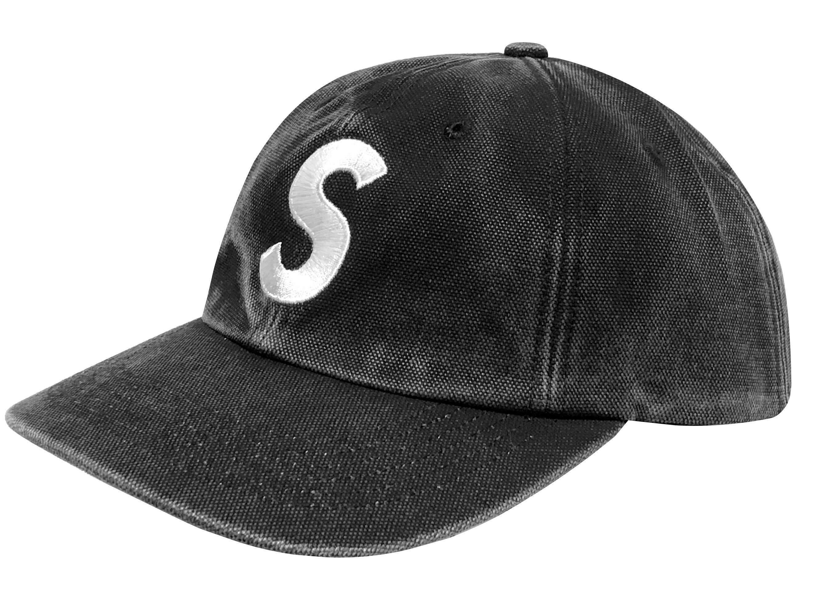 SUPREME シュプリーム キャップ 26SS 新品 黒 Pigment Coated Canvas S Logo 6-Panel CAP BLACK ピグメント コーテッド キャンバス エス ロゴ 6パネル キャップ Sロゴ ブラック