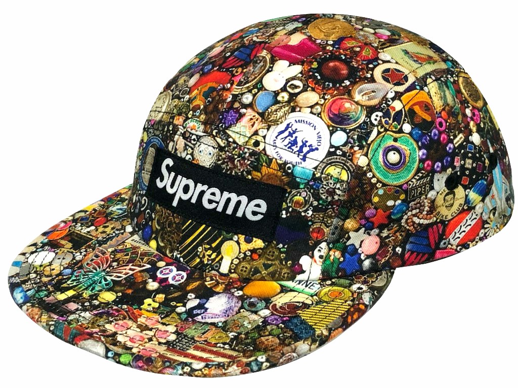 supreme cap 総柄 帽子 中古・古着通販】SUPREME (シュプリーム) Bandana Jacquard Denim Camp
