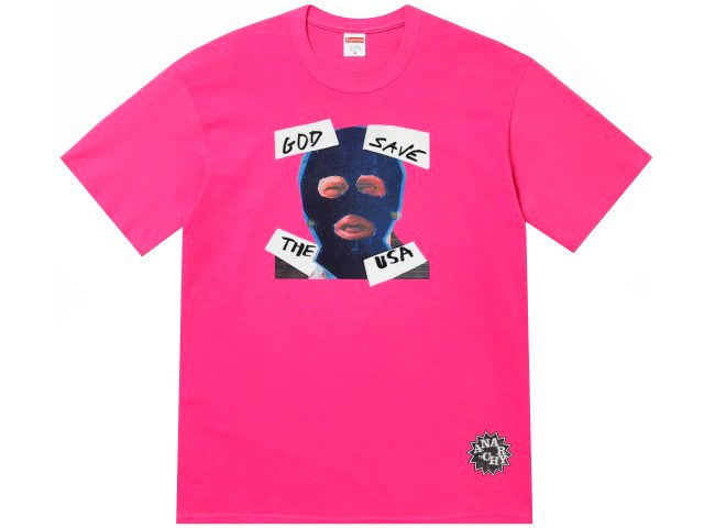 樂天商城 - SUPREME シュプリーム Tシャツ トップス 26SS 新品 ピンク Supreme God Save Us Tee FUCHSIA シュプリーム ゴッド セイブ アス Tシャツ フューシャ グラフィック