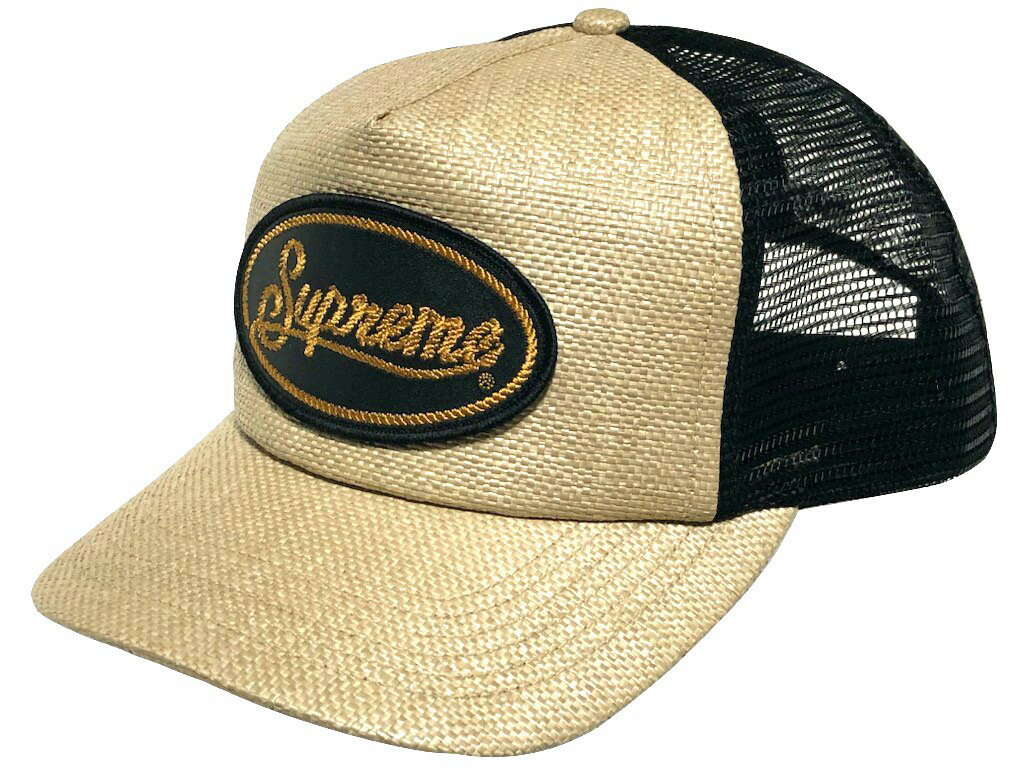 乐天商城 - SUPREME シュプリーム キャップ 26SS 新品タン Supreme Raffia Mesh Back 5-Panel CAP TAN シュプリーム ラフィアメッシュ バック 5パネル キャップ ベージュ スナップバック 天然素材