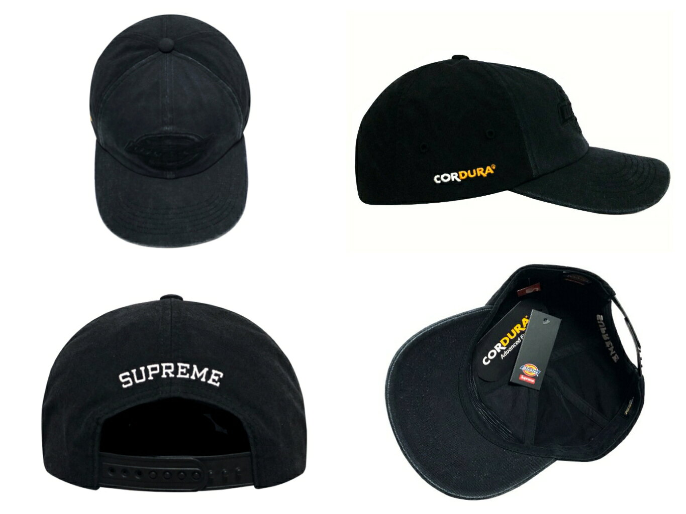 SUPREME シュプリーム ディッキーズ コラボ キャップ 25AW 新品 黒 Supreme × Dick...