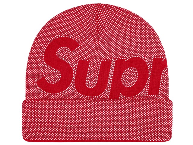樂天商城 - SUPREME シュプリーム ニット帽 25AW 新品 赤 Studded Knockout Big Logo Beanie RED スタデッド ノックアウト ビッグ ロゴ ビーニー 折り返し カシミヤ レッド 25FW スタッズ