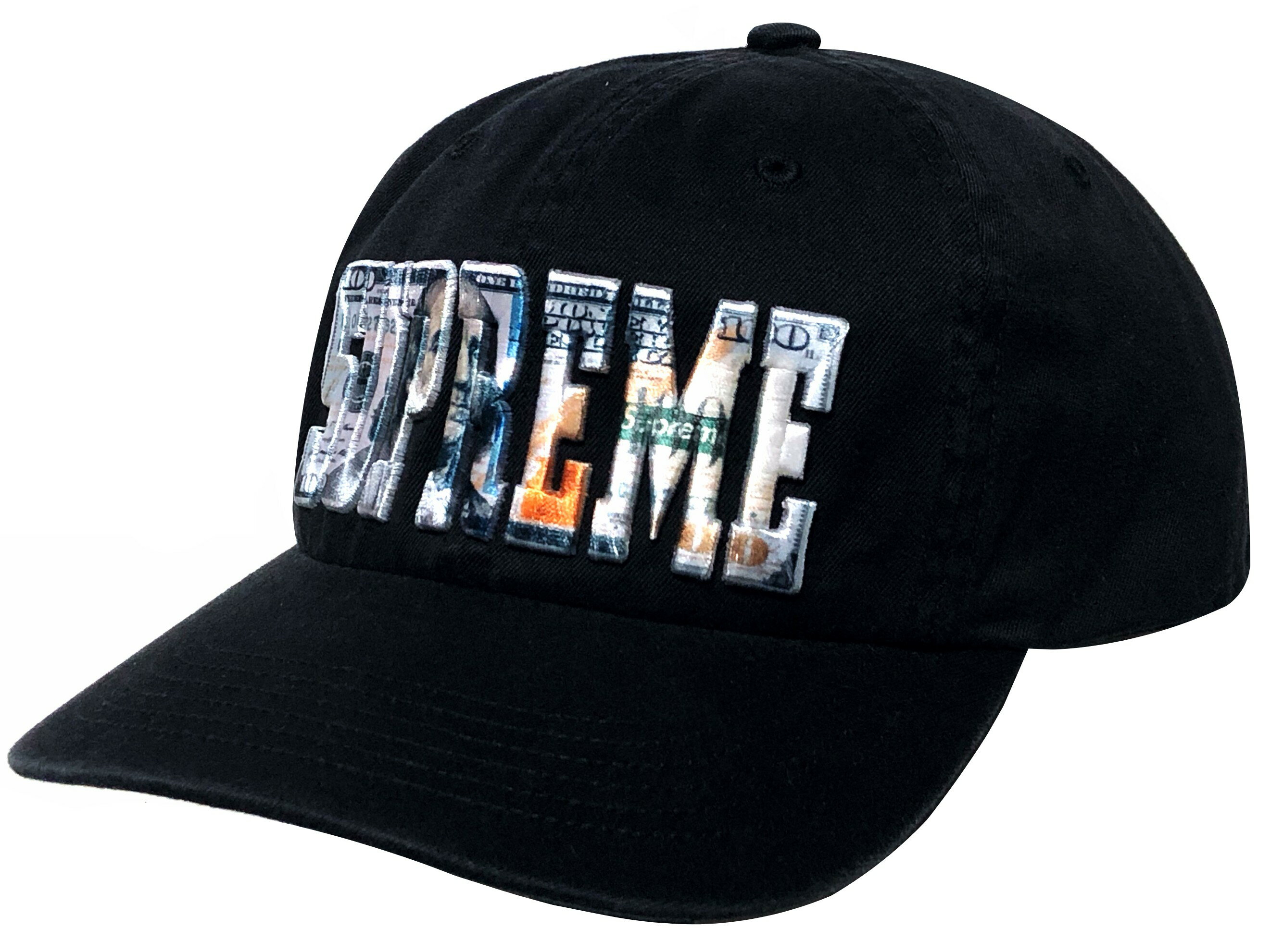 Rakuten - SUPREME シュプリーム キャップ 26SS 新品 黒 Embroidered Money Logo 6-Panel CAP BLACK エンブロイダード マネー ロゴ 6パネル キャップ ブラック アメリカ 100ドル 紙幣 アップリケ ワッペン 刺繍