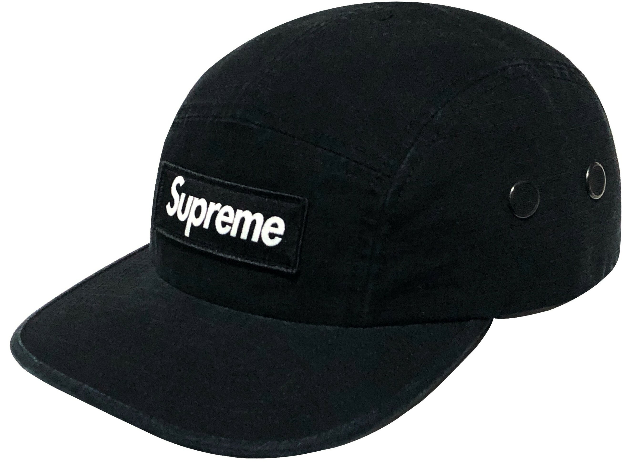 乐天商城 - シュプリーム キャップ SUPREME 26SS 新品 黒 Military Camp Cap BLACK ミリタリー キャンプ ボックスロゴ ブラック 刺繍