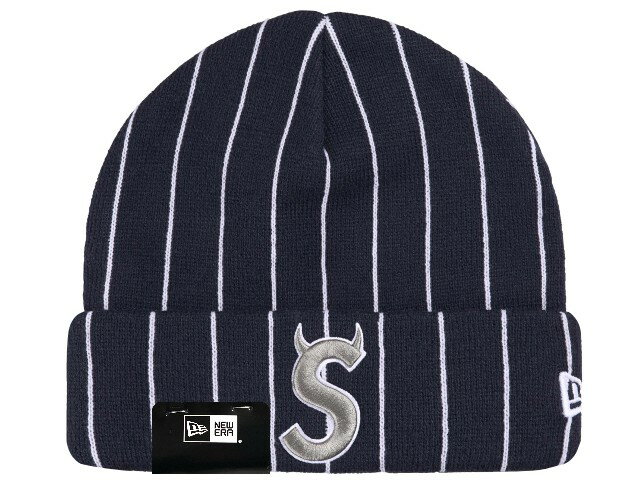 Rakuten - SUPREME シュプリーム ニューエラ コラボ ニット帽 26SS ストライプ New Era Devil S Logo Beanie STRIPE デビル Sロゴ ビーニー 角