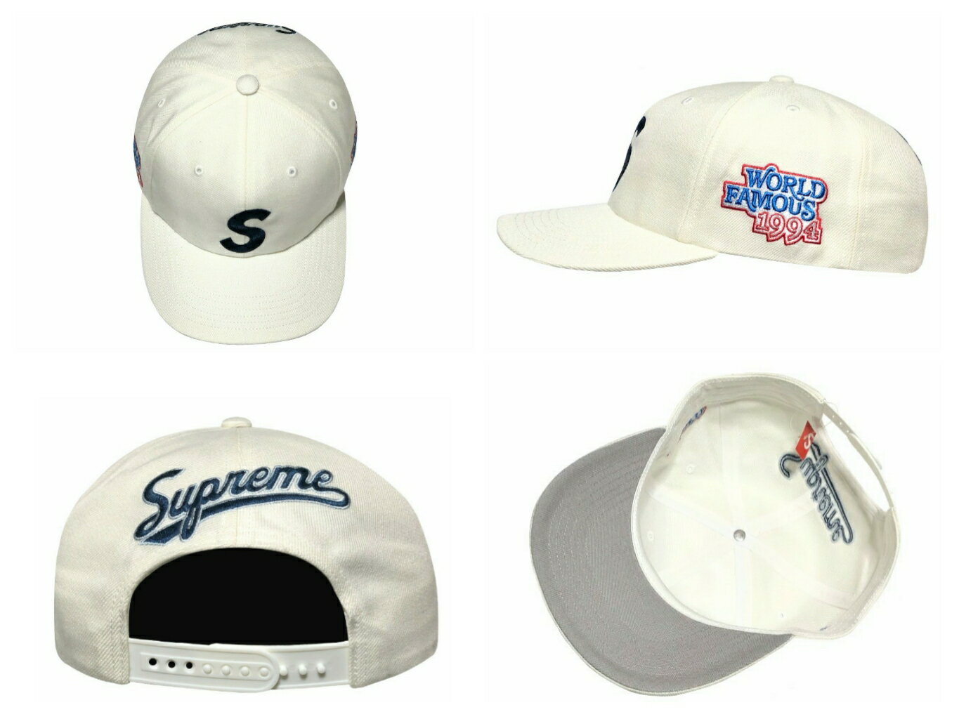 SUPREME シュプリーム キャップ 26SS 新品 白 World Famous S Logo 6-Panel CAP WH...