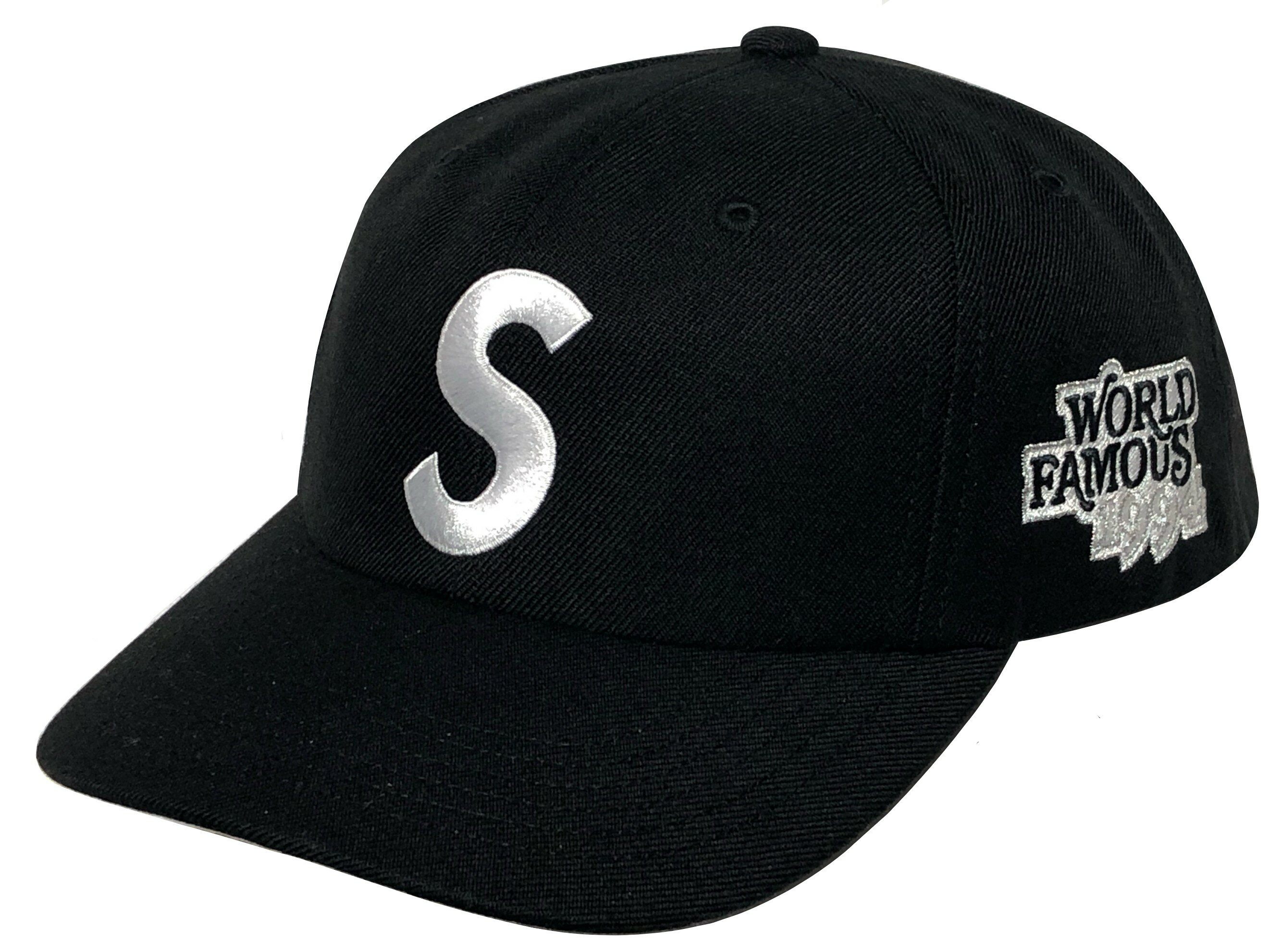 Rakuten - SUPREME シュプリーム キャップ 26SS 新品 黒 World Famous S Logo 6-Panel CAP BLACK ワールド フェイマス エス ロゴ 6パネル キャップ Sロゴ ブラック