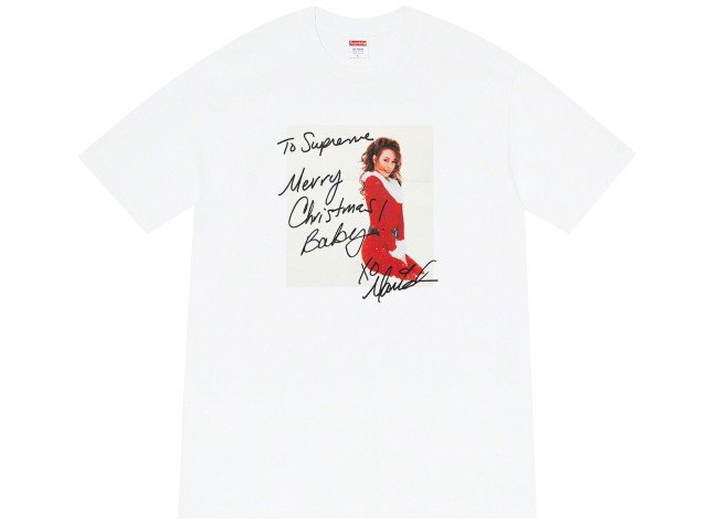 SUPREME シュプリーム 20AW 新品 白 Mariah Carey Tee マライアキャリー フォト プリント Tシャツ WHITE クリスマス