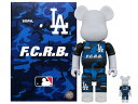 BE@RBRICK F.C.R.B. MLB 100% & 400% LOSANGELES DODGERS エフシーレアルブリストル MEDICOM TOY ベアブリック コラボ 21AW 新品 ロサンジェルス ドジャース 100%&400% 2体セット メジャーリーグ