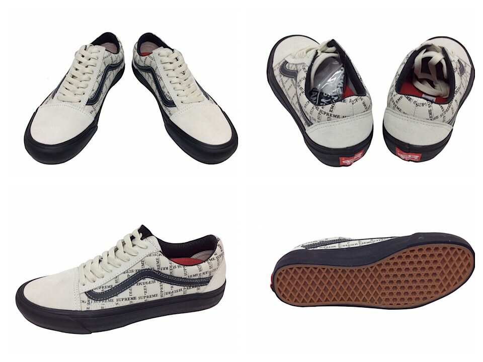 SUPREME シュプリーム VANS ヴァンズ 20AW / FW 新品 白 Old Skool Pro オールド スクール プロ バンズ スニーカー OFF WHITE オフ ホワイト