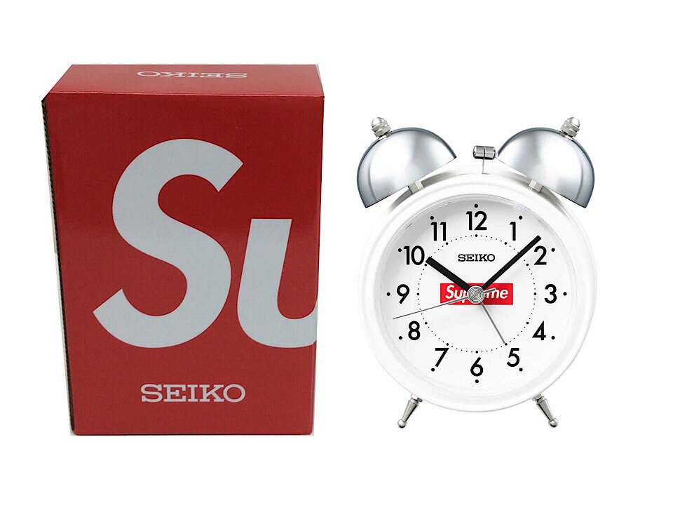 楽天ONLY ONE STYLESUPREME シュプリーム セイコー アラーム クロック 別注コラボ 22AW 新品 白 目覚まし時計 Seiko Alarm Clock WHITE インテリア