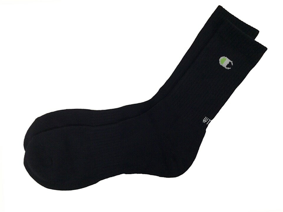 WTAPS ダブルタップス チャンピオンコラボ 23SS 新品 黒 Champion SOX ソックス 1足 靴下 ハイソックス ブラック BLACK ばら売り