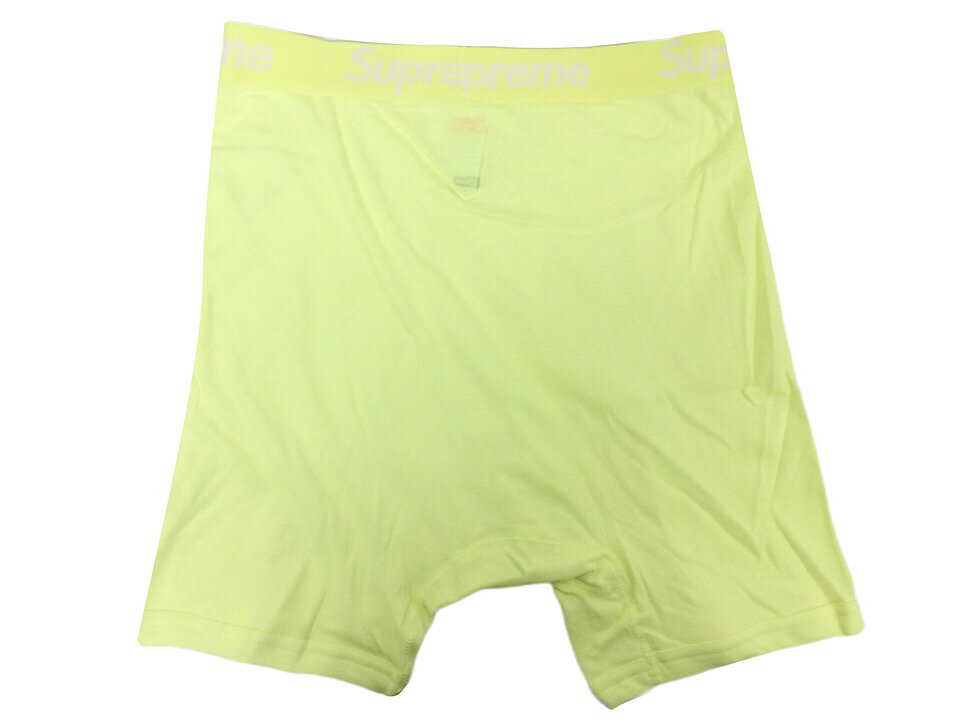 SUPREME シュプリーム ヘインズ 23SS 新品 イエロー ボクサーパンツ 1枚 Hanes Boxer Briefs 下着 アンダーウェアー バラ売り Pluorescent Yellow