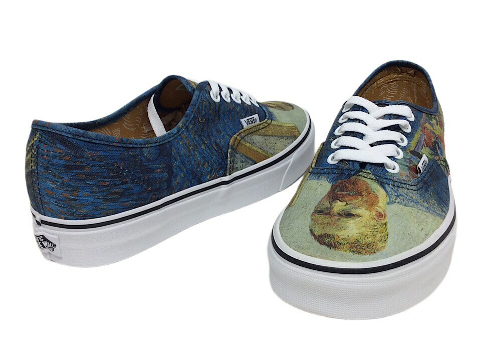 VINCENT VAN GOGH × VANS ヴァンズ コラボ 2018 新品 ゴッホ 自画像 SELF-PORTRAIT/TRUE WHITE オーセンティック ロ ーカット バンズ スニーカー アート