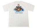 VAULT ROOM ボルトル―ム 2023 新品 白 FISHING TEE アニメ Tシャツ WHITE バックプリント 釣り ゲームコミュニティ