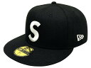 SUPREME シュプリーム ニューエラ コラボ 23AW 新品 黒 Jesus Piece S Logo New Era Cap ジーザスピース Sロゴ キャップ BLACK 23FW