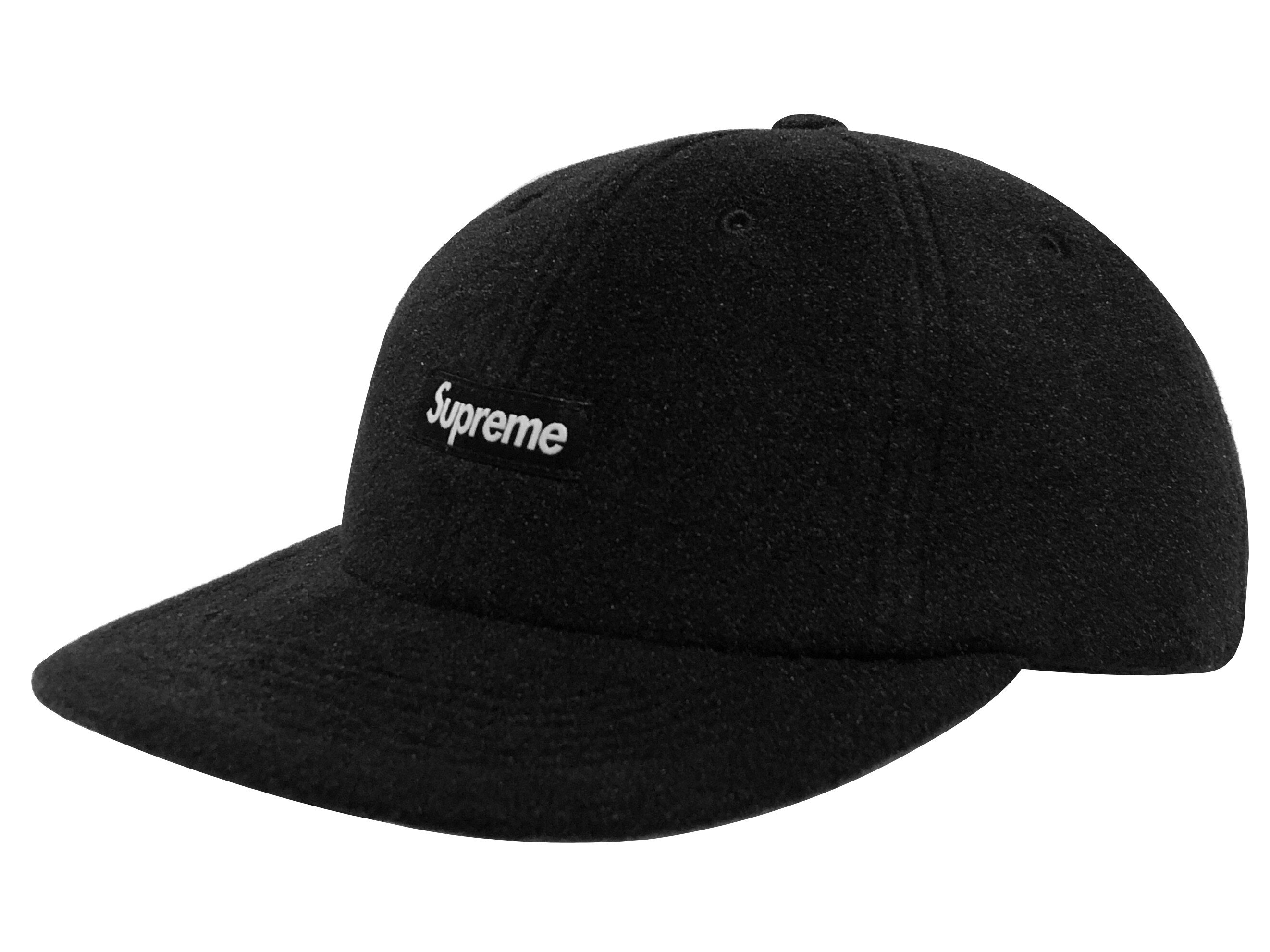 SUPREME シュプリーム 23AW 新品 黒 Polartec Small Box 6-Panel Cap ポーラテック スモール ボックス ロゴ 6パネル キャップ BLACK 23FW フリース