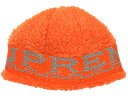 SUPREME シュプリーム ニット帽 23AW オレンジ Sherpa Logo Beanie BURNT ORANGE シェルパ ロゴ ビーニー 23FW(4)