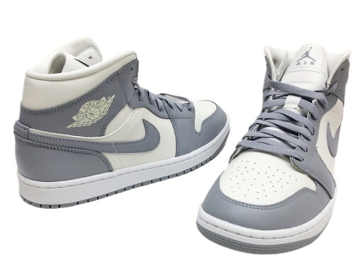 NIKE WOMEN'S AIR JORDAN 1 MID Grey/Sail 22AW 新品 灰白 ナイキ ウィメンズ エアジョーダン1 ミッド グレー/セイル品番 BQ6472-115 WMNS NIKE WOMEN'S AIR JORDAN 1 MID Grey/Sail 22AW 新品 灰白 ナイキ ウィメンズ エアジョーダン1 ミッド グレー/セイル品番 BQ6472-115 WMNS