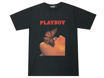 HYSTERIC GLAMOUR ヒステリックグラマー プレイボーイコラボ 新品 黒 PLAYBOY SPRING 2019 COVER プリントTシャツ ブラック　BLACK　フォトプリント　蝶々