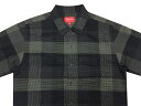 SUPREME シュプリーム 21AW / FW 新品 黒 Plaid Flannel Shirt プレイド フランネル シャツ BLACK チェック柄 長袖シャツ