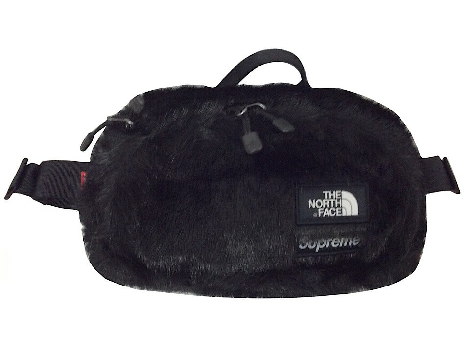 SUPREME シュプリーム ノースフェイス コラボ 20AW / FW 新品 ブラック ウエストバッグ THE NORTH FACE Faux Fur WAIST BAG BLACK フェイクファー 黒 ウエバ 斜め掛け