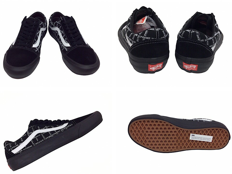 SUPREME シュプリーム VANS ヴァンズ 20AW / FW 新品 黒 Old Skool Pro オールド スクール プロ バンズ スニーカー BLACK ブラック