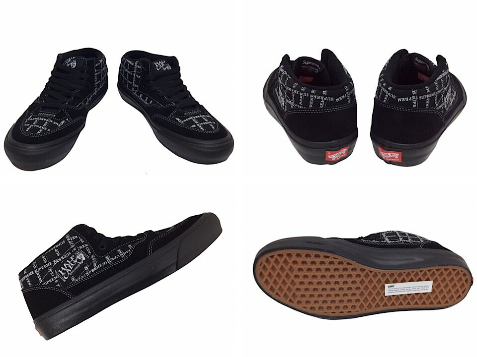 SUPREME シュプリーム VANS ヴァンズ 20AW / FW 新品 黒 HALF CAB PRO バンズ ハーフキャブ プロ バンズ スニーカー BLACK ブラック