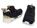 Reebok リーボック 店舗限定 15AW 新品 黒 レディース INSTA PUMP FURY PM インスタ ポンプフューリー PM BLACK/WHITE (V62778) ブラック/ゴールド