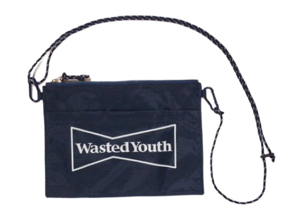 WASTED YOUTH ウェイステッド ユース Ploom TECH プルームテック コラボ 2019 新品 紺 サコッシュ ショルダーバッグ NAVY ベルディ Verdy