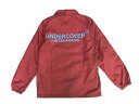 アンダーカバー コーチジャケット メンズ UNDERCOVER　アンダーカバー 2017 新品 赤 バーガンディ COACH JACKET フルロゴ B.BORDEAUX コーチジャケット