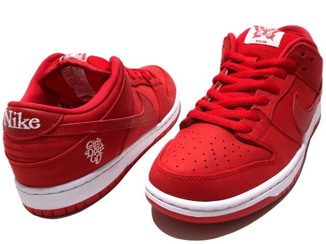 GIRLS DON'T CRY ガールズドントクライ　NIKE SB DUNK LOW PRO QS 店舗限定 2019 新品 赤 ナイキ ヱスビー ダンク ロー BQ6832-600　RED ベルディ ハート