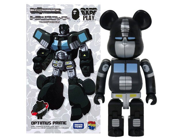 A BATHING APE ア ベイシング エイプ MEDICOM TOY BE@RBRICK TRANSFORMERS OPTIMUS PRIME 2021 新品 BLACK ブラックトランスフォーマー ベアブリック 200 タカラトミー