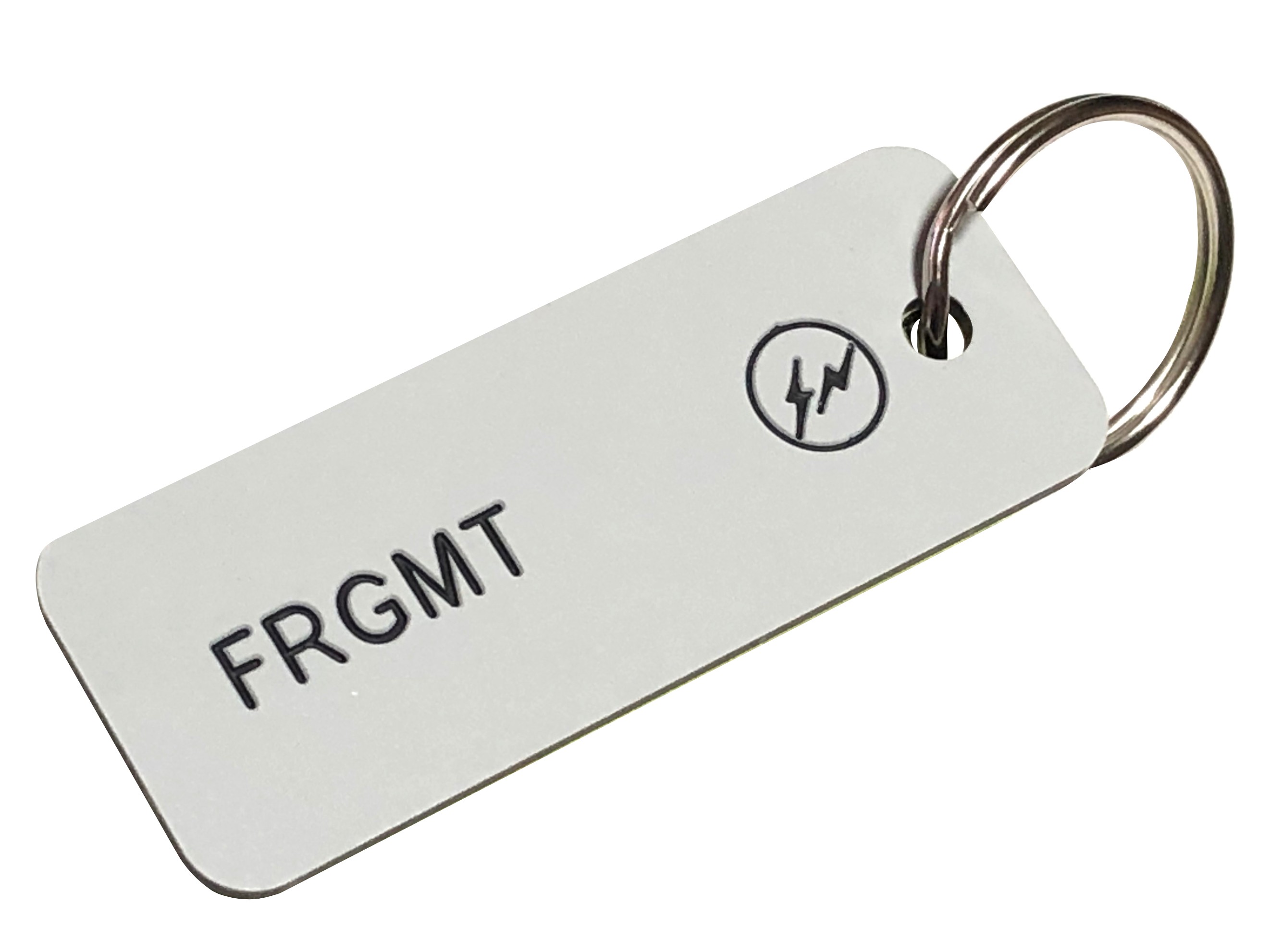 楽天ONLY ONE STYLEFRAGMENT × Various Keytags ヴァリアス フラグメント コラボ 2022 新品 セメント 蛍光イエロー キータグ FRGMT APPROVED BOOTLEG キーホルダー サークルサンダー CEMENT/NEON YELLOW 藤原ヒロシ シリアルナンバー入り