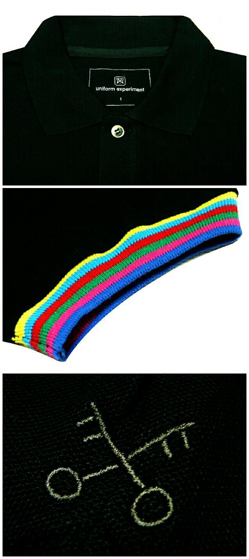 SOPHNET. ���ա�uniform experiment ��˥ե����� �������ڥ���� ���� COLOR CHART RIB POLO Ⱦµ�ݥ������ �������顼���㡼�� UE