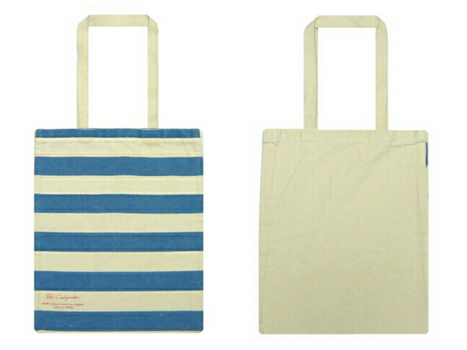 Ron Herman ロンハーマン★2015新品 RH California Tote Bag　BORDER ボーダー　生成り　トートバッグ コットン