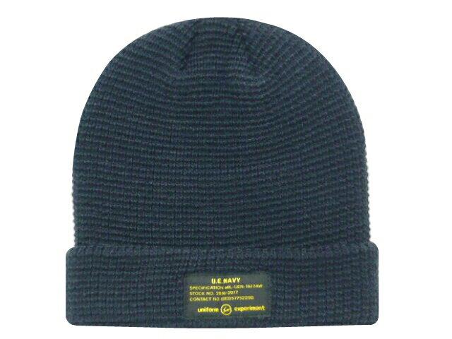 SOPH. uniform experiment ソフ ユニフォームエクスペリメント ★2016AW新品 紺 UEN KNIT CAP ニット帽 ビーニー NAVY UE