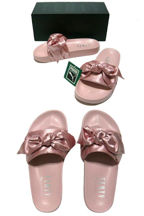 リアーナ プーマ サテン リボン サンダル 17SS 新品 ピンク FENTY PUMA RIHANNA STAIN BOW SLIDE 品番 365774 03