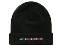 SOPH. uniform experiment ソフ ユニフォームエクスペリメント 17AW 新品 黒マルチ AUTHENTIC LOGO KNIT CAP ニット帽 ビーニー UE　MULTI