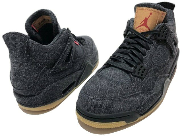 NIKE AIR JORDAN 4 RETRO BLACK DENIM LIVE’S リーバイ...