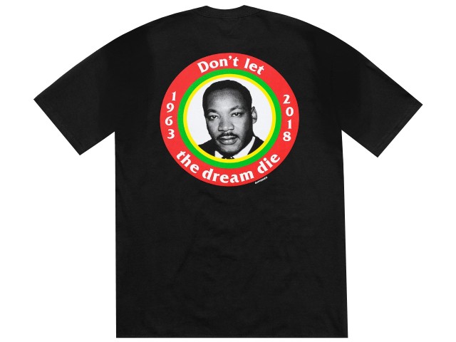 乐天商城 - SUPREME シュプリーム Tシャツ 18SS 新品 黒 Dream Tee キング牧師 フォト プリント BLACK ブラック