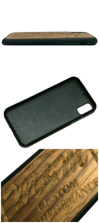 M&Mエムアンドエム19SS新品WOODiPhoneCASEiPhoneX(foriPhoneX&XS)アイフォンケースカバーウッド焼印