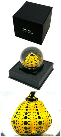 草間彌生スノードームパンプキン2019新品イエローかぼちゃPUMPKINYayoiKusama置物アート